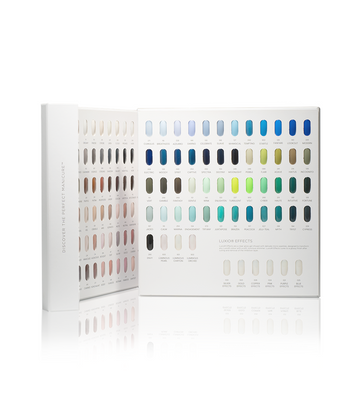 Kolorowa książka wzorów Luxio® z pełnym zestawem, pokazana wewnątrz, z wyświetlonymi kolorami. (2)