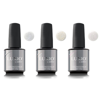 Luxio Bold Effects set: Silver Nº298, Gold Nº299 and Pink Nº300 bottles
